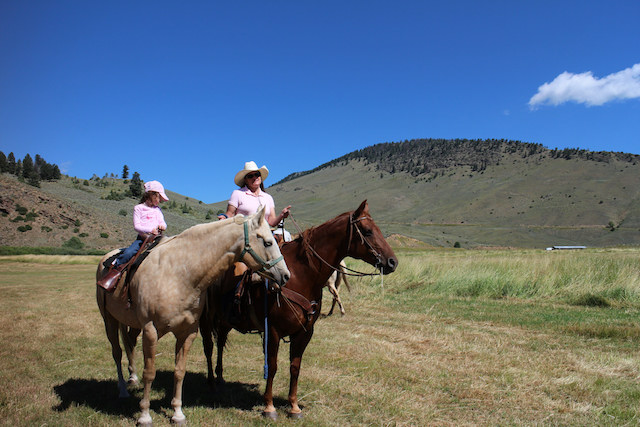 Shelly Sabrowski on Horseback